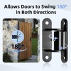 2 Pack Heavy Duty Gate Hinges 7" Sealed Bearings Adjustable