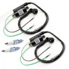 Unbranded 2x IGNITION COIL & Spark Plug FOR KAWASAKI Mule