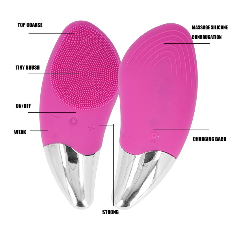 Face Cleansing Brush Deep Pore Cleansing Skin Massager Ultrasonic Silicone
