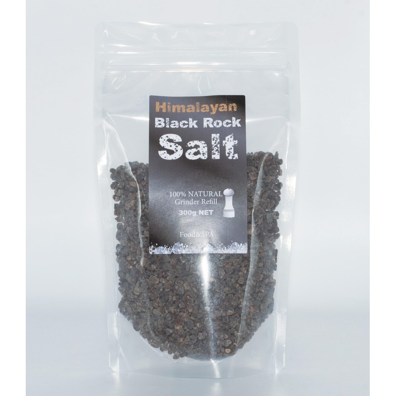 Black Salt Edible (Mill Granular) Himalayan Black Salt 300g Convenient