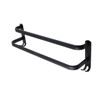 Black bathroom interior 2-tier towel rack 500mm