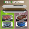 HICTOP Dual-Use Vacuum Sealer Precision Suction Power Sealer with Digital