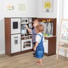 Costway L-Shaped Wooden Kids Corner Kitchen Playset w/ Water Circulation