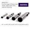 PRAZTECH® 4pcs Morse Taper Drill Sleeve Reducing Adapter for Lathe