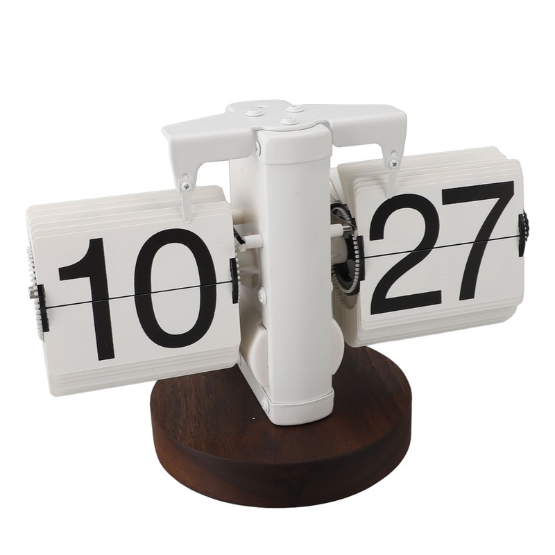 Flip Desk Clock Retro Single Sided Battery Powered Retro Vintage