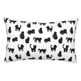 Wansin Cats Pillow Covers 20x30 Inch Throw Pillow Covers Decorative Pillow Case Modern Home Decor for Sofa Couch Bed