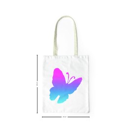 Le Jardin du Lin Printed Shopping Bag, Foldable, Fabric Bag with Two Long Handles, Size: 34 x 40 cm