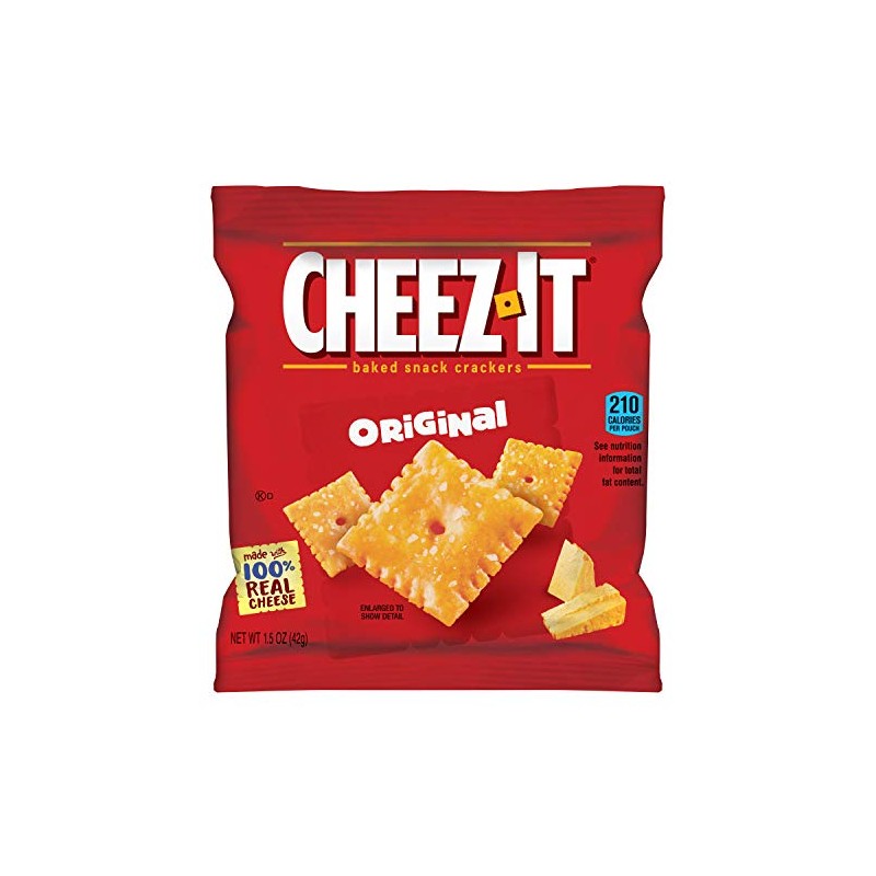 Cheez-It Baked Snack Cheese Crackers, Original, Single Serve, 1.5 oz