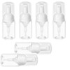 Clear Plastic Foaming Soap Dispenser, 6 Piece Set Travel Size