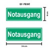 seemy Emergency Exit Sign, Pack of 5, Premium Stickers, 24