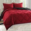 Super Soft Goose Down Alternative 3-Piece Reversible Comforter Set, King,