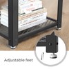 VASAGLE Side Table, 2-Tier Nightstand, End Table with Mesh Shelf,