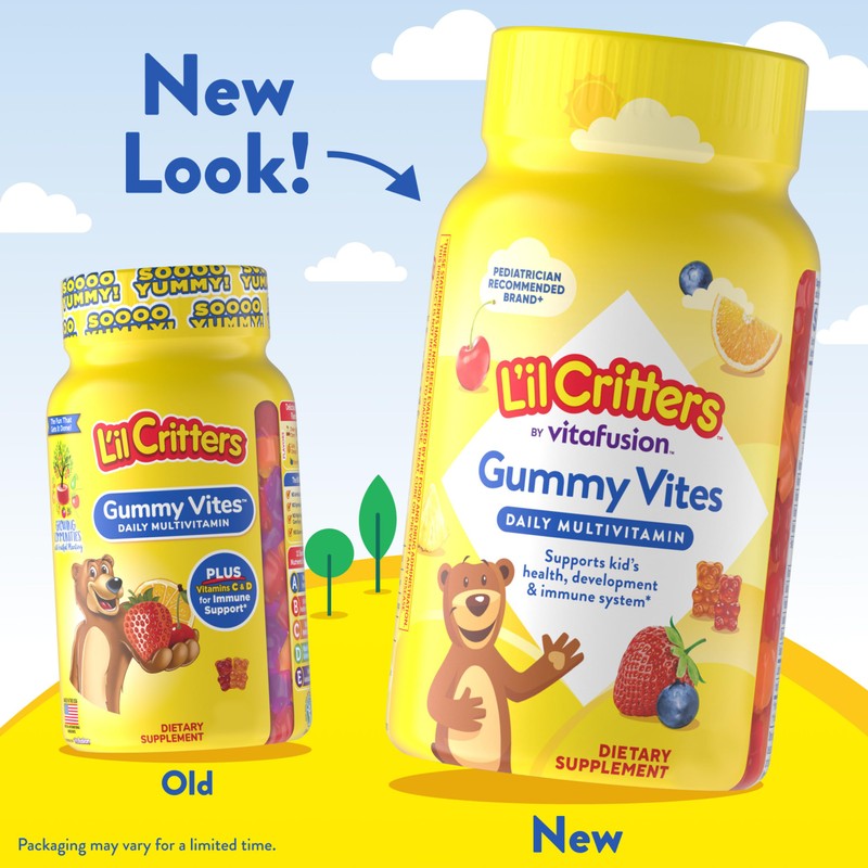 L’il Critters Gummy Vites Daily Gummy Multivitamin for Kids, Vitamin