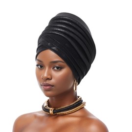 Yankee Beauty - Diadema de seda suave y sedosa para mujer, cabello largo, pérdida de cabello, gorra de ducha, gorra de sueño, color rojo (EE.UU., numérico, 5 1/8, 5 5/8, negro)