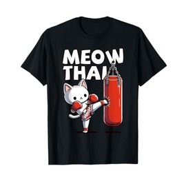 Muay Thai Cat, Meow Thai | Thai Boxing For Youth, Muay Thai T-Shirt