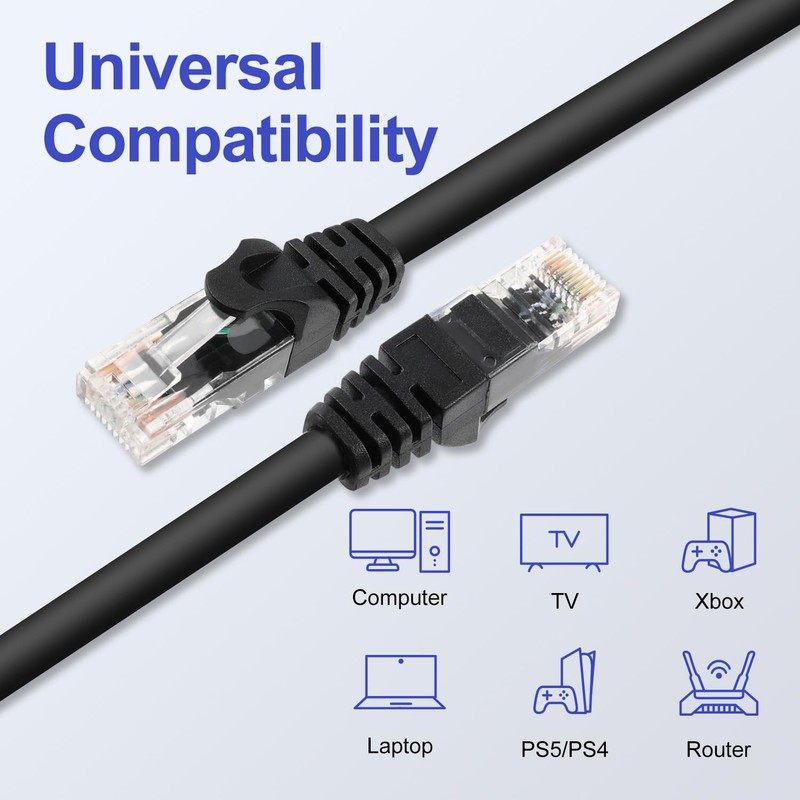 Tainston Cable Ethernet Cat6 de 100 pies, cable de Internet