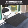 Rubber Threshold Ramp, 2.5" Ramp for Wheelchair, Scooter, 3 Channels