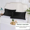 DuShow 2 Pack Silk Satin Pillowcases for Hair and Skin,
