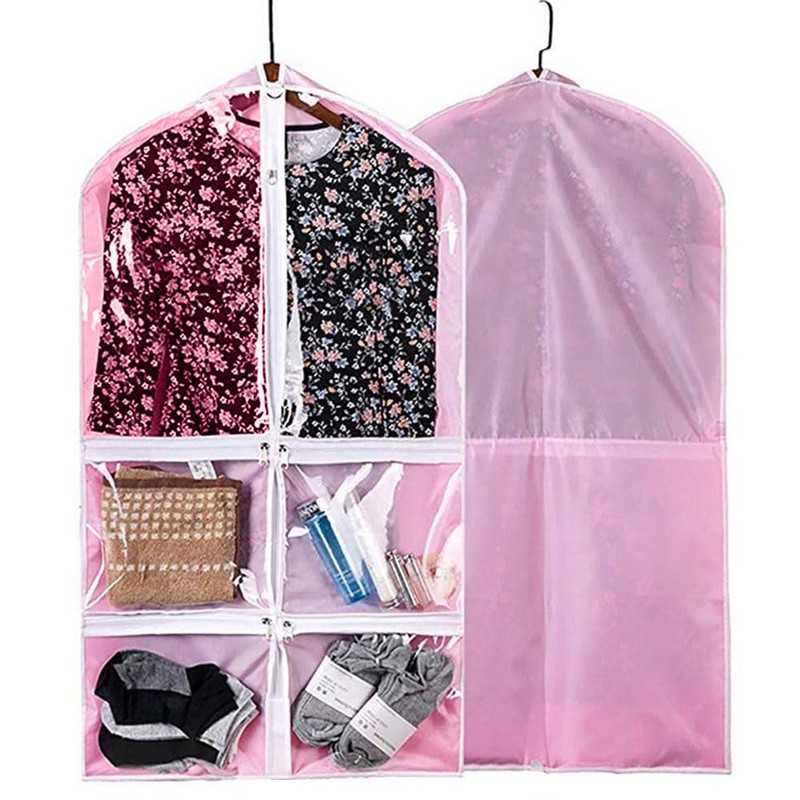 5 Pcs Costume Dance Garment Bag with 3 Clear Zipper