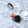 Qianyu 4 PCS Travel Size Jars Round Wide-mouth Container Leak-Proof