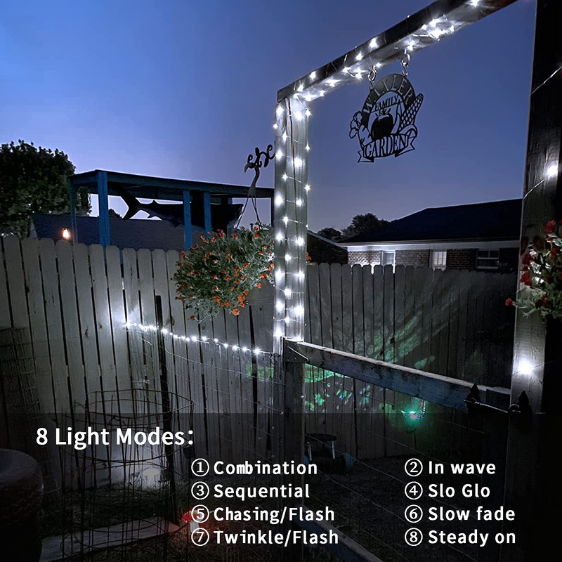 2 Pack Fairy String Lights Plug in, 33Ft 100 Micro