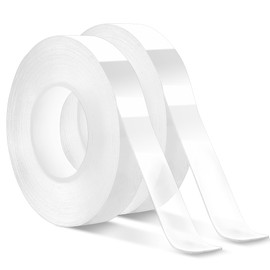 2 Pack Nano Double Sided Tape Heavy Duty Mounting Tape Sticky Walls ,Duty Multipurpose Mounting Transparent Tape for Paste Items, Traceless Gel Adhesive for Carpets,Posters,,Home and Office Decor
