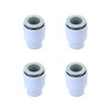 4Pcs One-Touch Fitting, 8mm Plastic Push Fit Female End Cap