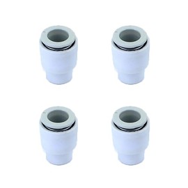4Pcs One-Touch Fitting, 8mm Plastic Push Fit Female End Cap for Air Pipe Water