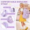 QIXIHU Kids Backpack for Girls, Bookbag for Elementary Students Kawaii