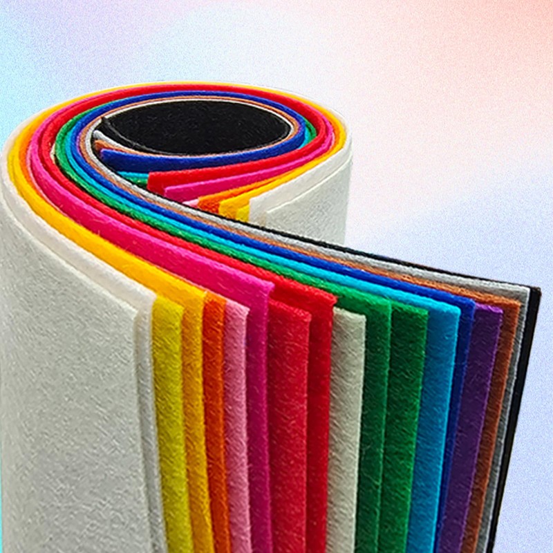 Hard Felt Sheets, 18 Piece Felt Fabric, 70 x 11,3