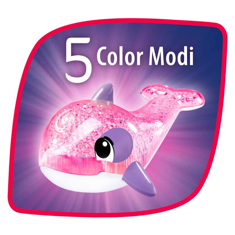 Simba 104010088 ABC Sparkle Dolphin with Magic Rainbow Light Function,