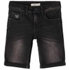 NAME IT Boys' Denim Long Shorts with Pockets, black denim