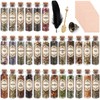 30 Pack Witchcraft Supplies Herbs, Dried Herbs and Flowers Bottles