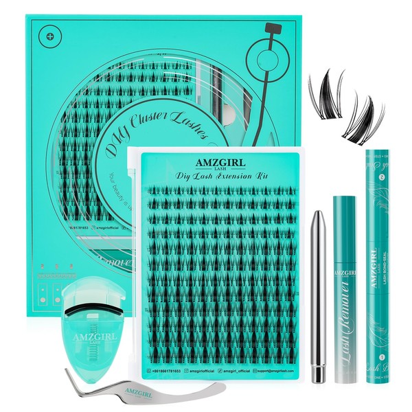 Lash Extension Kit,DIY eyelash extension kit Lashes Clusters Kits,Including Bond