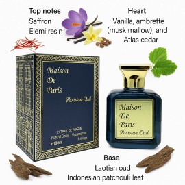 Fragrance Couture Maison de Paris Parisian Oud Unisex Perfume Inspired by Maison Francis Kurkdjian