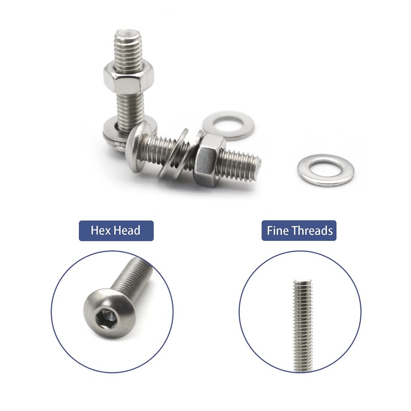 1200 PCS Nuts and Bolts Assortment Kit, Metric M2 M3