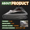 RAINDEWAY Tarps Heavy Duty Waterproof 15x15 Feet, 10Mil Multipurpose Poly