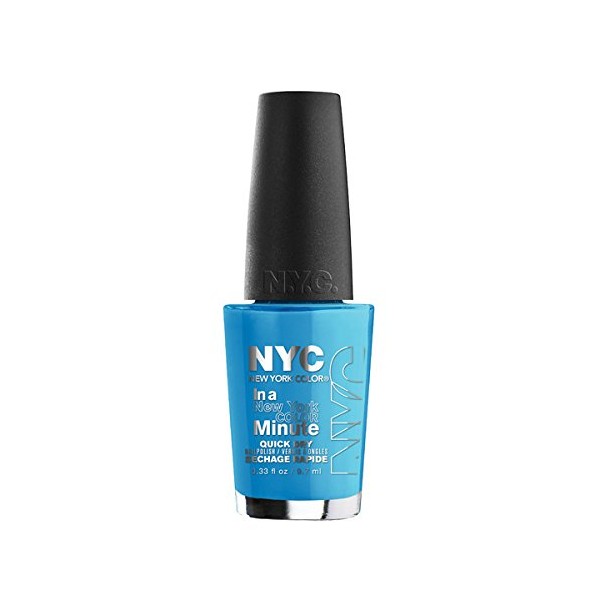 N.Y.C. New York Color Minute Nail Enamel, NY Blues, 0.33 Fluid Ounce