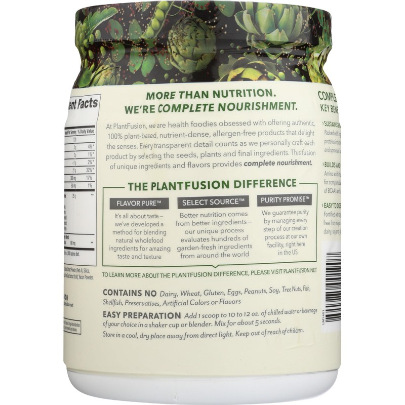 PlantFusion Complete Vegan Protein Powder - Plant Based Protein Powder