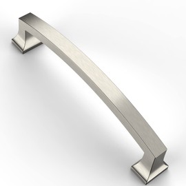 Asidrama 6 Pack 5 Inch(128mm) Hole Centers Kitchen Cabinet Handles, Brushed Satin Nickel Cabinet Pulls Kitchen Cabinet Hardware for Cupboard Drawer Handles Dresser Pulls