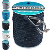 Anchor Rope 100 Ft 3/8 in, Double Braided Anchor Line