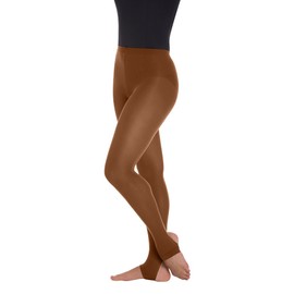 Body Wrappers A82 Womens Total Stretch Stirrup Tights (Small/Medium, Suntan)