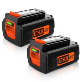 2Packs 4.0Ah 40Volt LBXR36 Lithium Battery Compatible with Black&Decker 40V Battery LBX2040 LBXR36 LBXR2036 LST540 LCS1240 LBX1540 LST136W