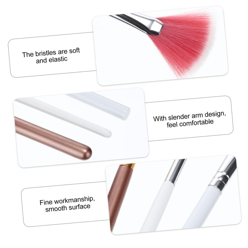 Minkissy Female Highlight Brush Pack for Teens Festivals Blush Applicator