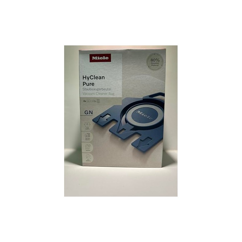 Miele HyClean Pure GN Staubsaugerbeutel Set, 4 Beutel + 2