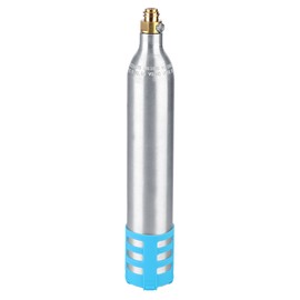 0.6L Refillable Soda Bottle Spare Reusable CO2 Cylinder Accessory for Soda MachinesBlue Silicone Cover