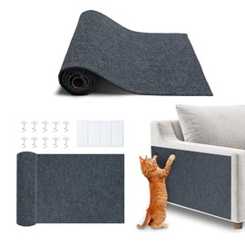 Best Pet Supplies Catify Cat Scratcher, Fun Interactive Scratchers, Posts, Poles, Claw Safe, Furniture Saver Indoor Play Support Natural Cat Behaviors Heavy Duty - Gray, 39.4 x 15.8