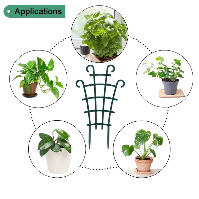 UWIOFF Trellis for Potted Plants, Stackable Small Indoor Plant Trellis