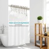 Nickel Shower Curtain Hooks, 6 Inch Ball Chain Design, 12