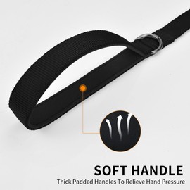 AUDWUD Soft Padded Handle Dog Leash,Relieve Hand Pressure;Portable,Strong,High Tensile Strength,Suitable for Small and Medium Sized Dog Walking Leash